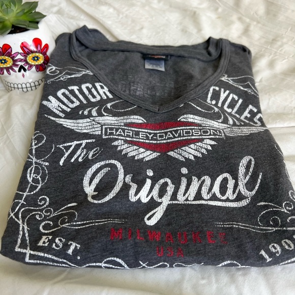 Gray Harley Davidson cut out top - Picture 1 of 5